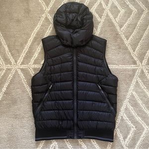 Lululemon Get Up Get Down 800 Goose Down Hooded Vest Black Medium